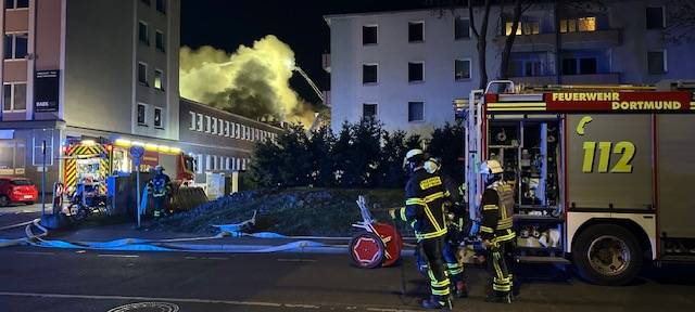 Update: Großbrand in der Dortmunder Innenstadt